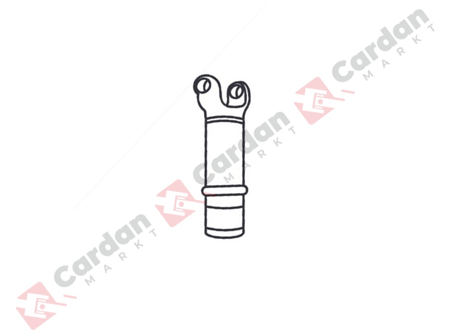 картинка Подвижное шлицевое соединение под крестовину 27x81,8 H185 магазин КарданМаркт являющийся официальным дистрибьютором в России  картинка Подвижное шлицевое соединение под крестовину 27x81,8 H185 от магазина КарданМаркт