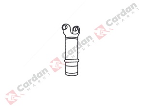 картинка Подвижное шлицевое соединение под крестовину 48x161 H309,5 от магазина КарданМаркт